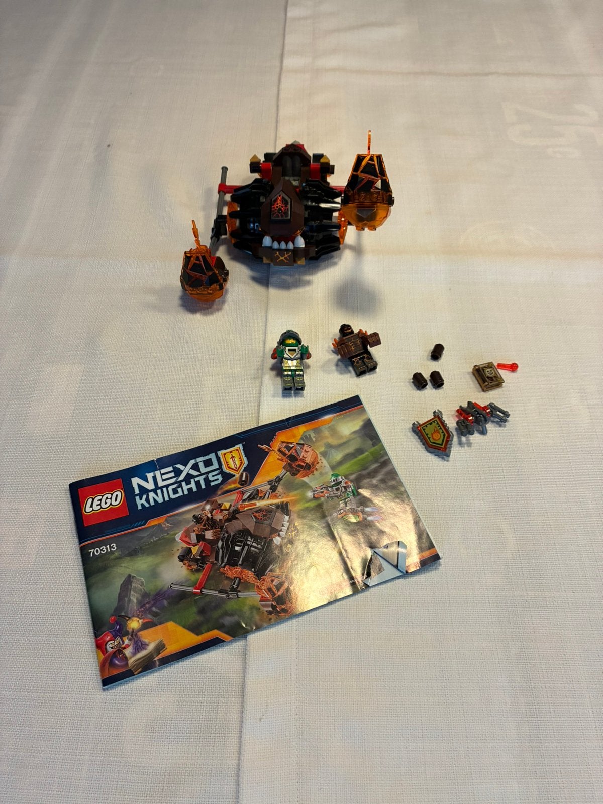 Lego 70313 Nexo Moltor's Lava Smasher, Gebruikt, Overige thema's, Lego, Ophalen of Verzenden