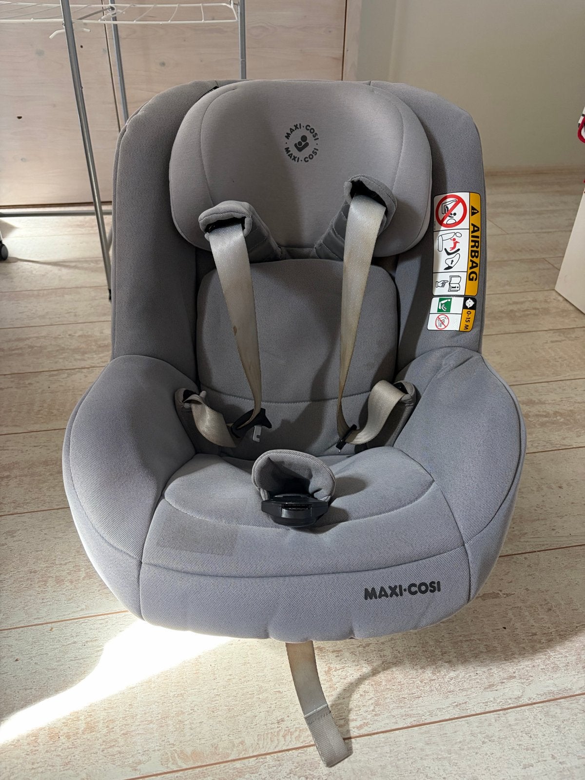 Maxi Cosi Pearl Pro2 i-Size met katoenen hoes, Ophalen, 0 t/m 18 kg, Verstelbare rugleuning, Zo goed als nieuw
