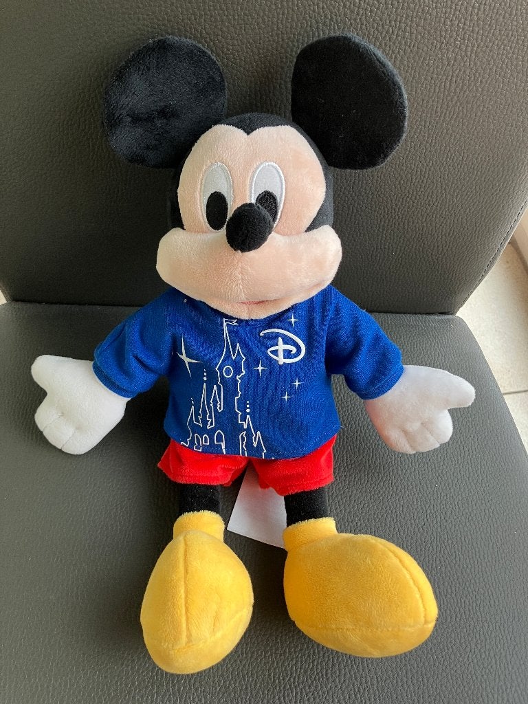 Mickey Mouse knuffel uit Disneyland Parijs, Ophalen of Verzenden, Mickey Mouse, Zo goed als nieuw, Knuffel