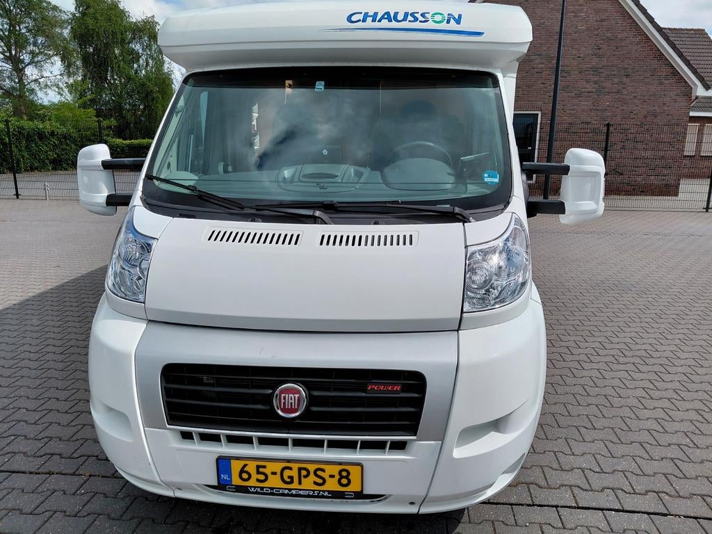 Chausson welcome 75 enkele bedden, 3.0l 160 pk bj.2008, Ringverwarming, Koelkast, Fiat, Luifel