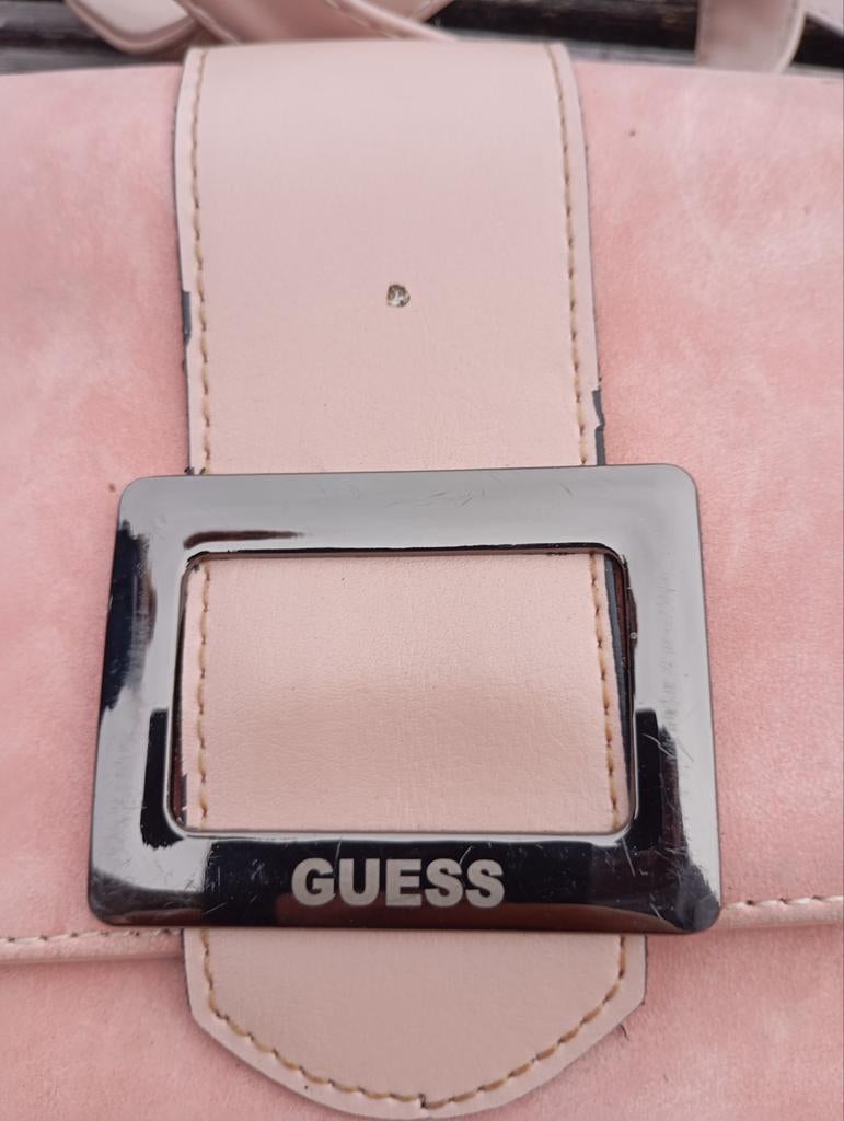 Guess schoudertasje roze, Ophalen of Verzenden, Gebruikt, Roze, Schoudertasje