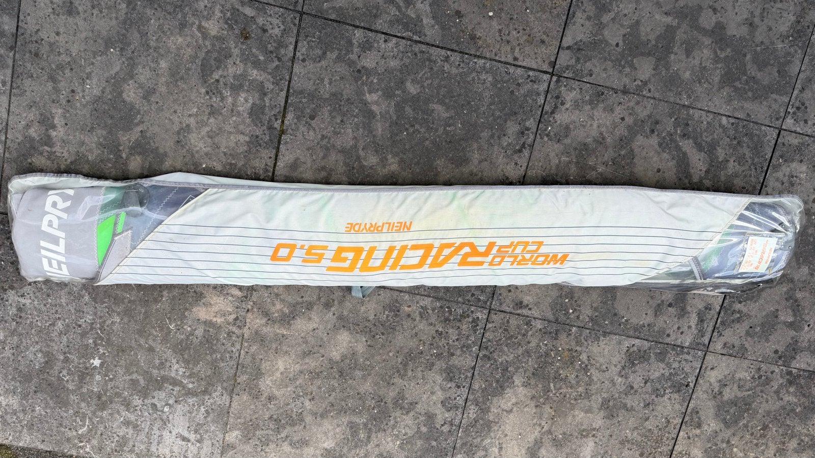 NeilPryde World Cup Racing 5.0 Windsurfzeil, Ophalen, 5 tot 6.5 m², Zo goed als nieuw, Neilpryde