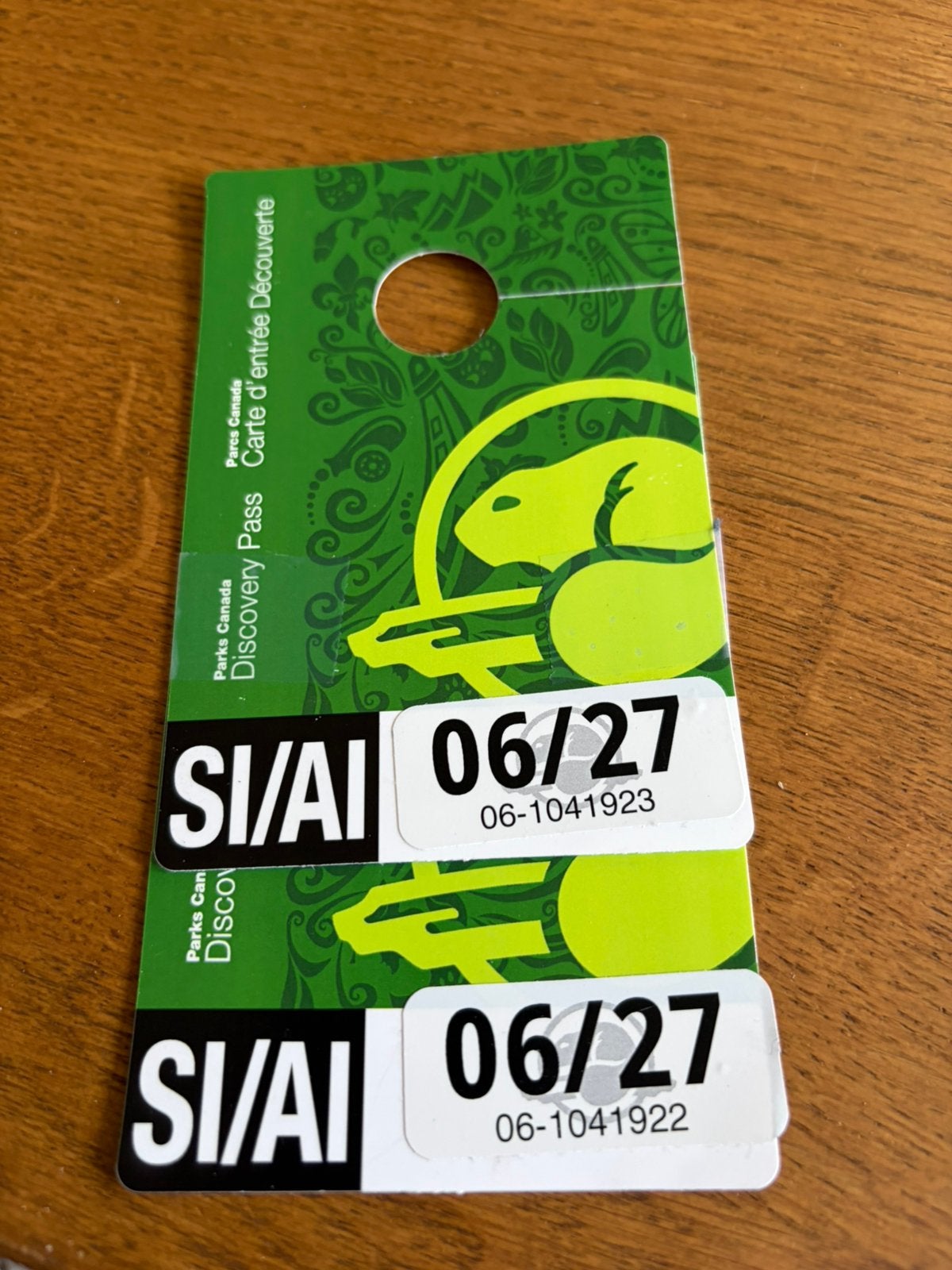 Twee Discovery Pass Parks Canada Senioren, Twee personen
