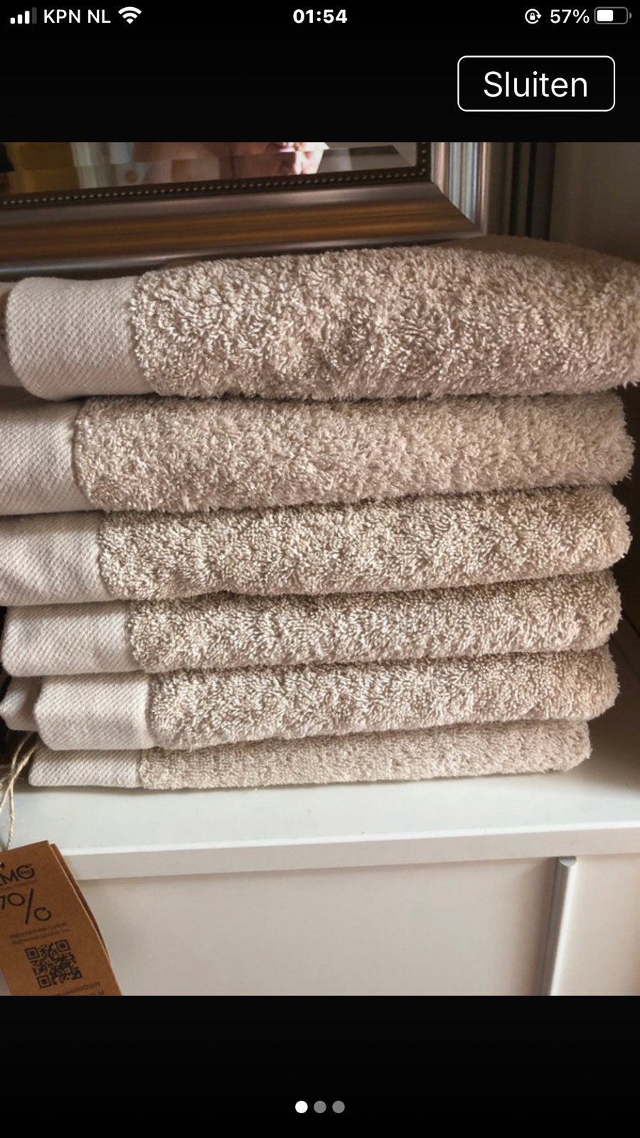 Nieuw 6 Walra badhanddoeken 50 x 1.00, Ophalen of Verzenden, Nieuw, Beige, Handdoek