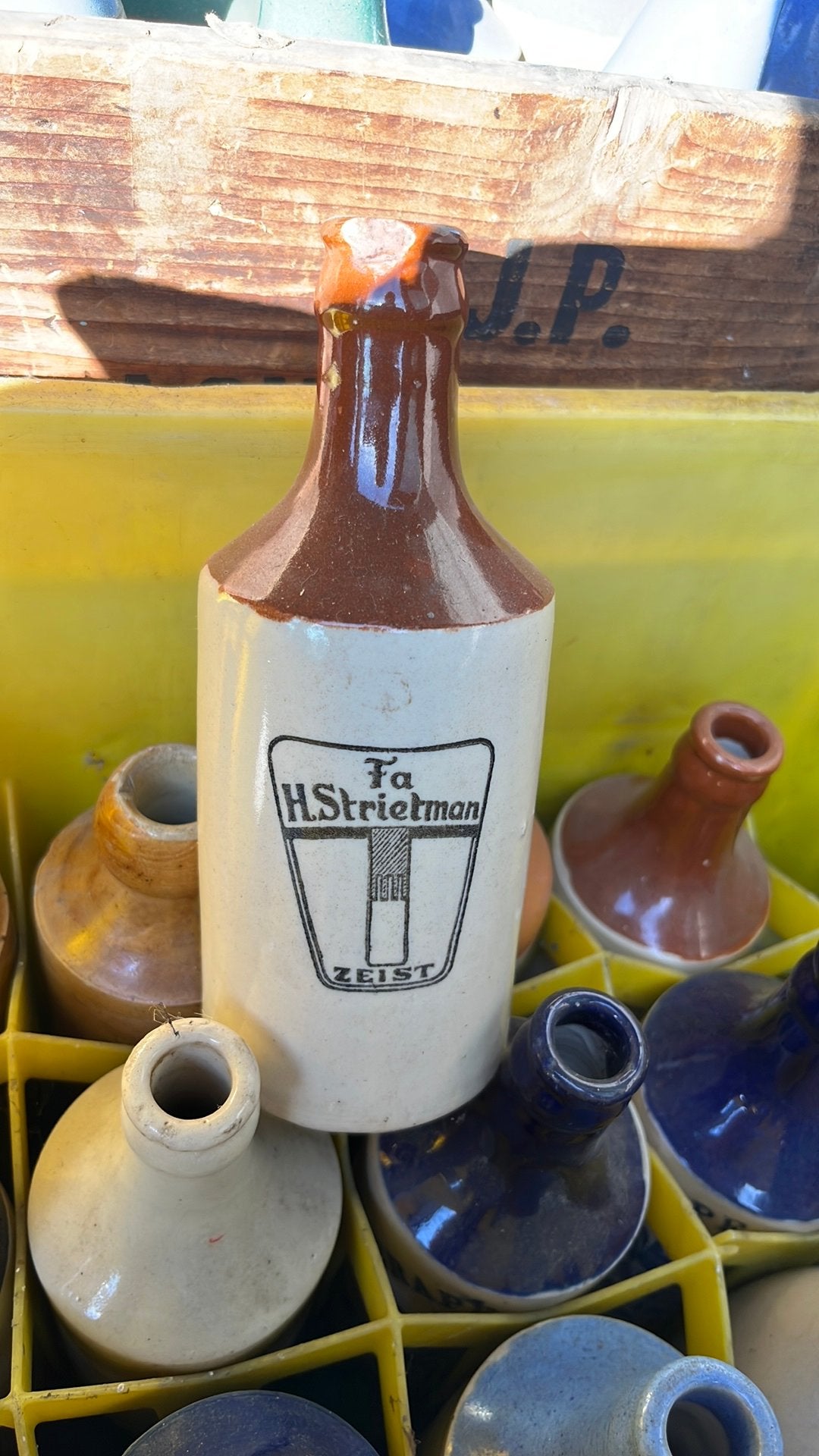 Oud Limonade kruikje Fa.H Strietman uit Zeist, Ophalen of Verzenden, Gebruikt, Reclamebord