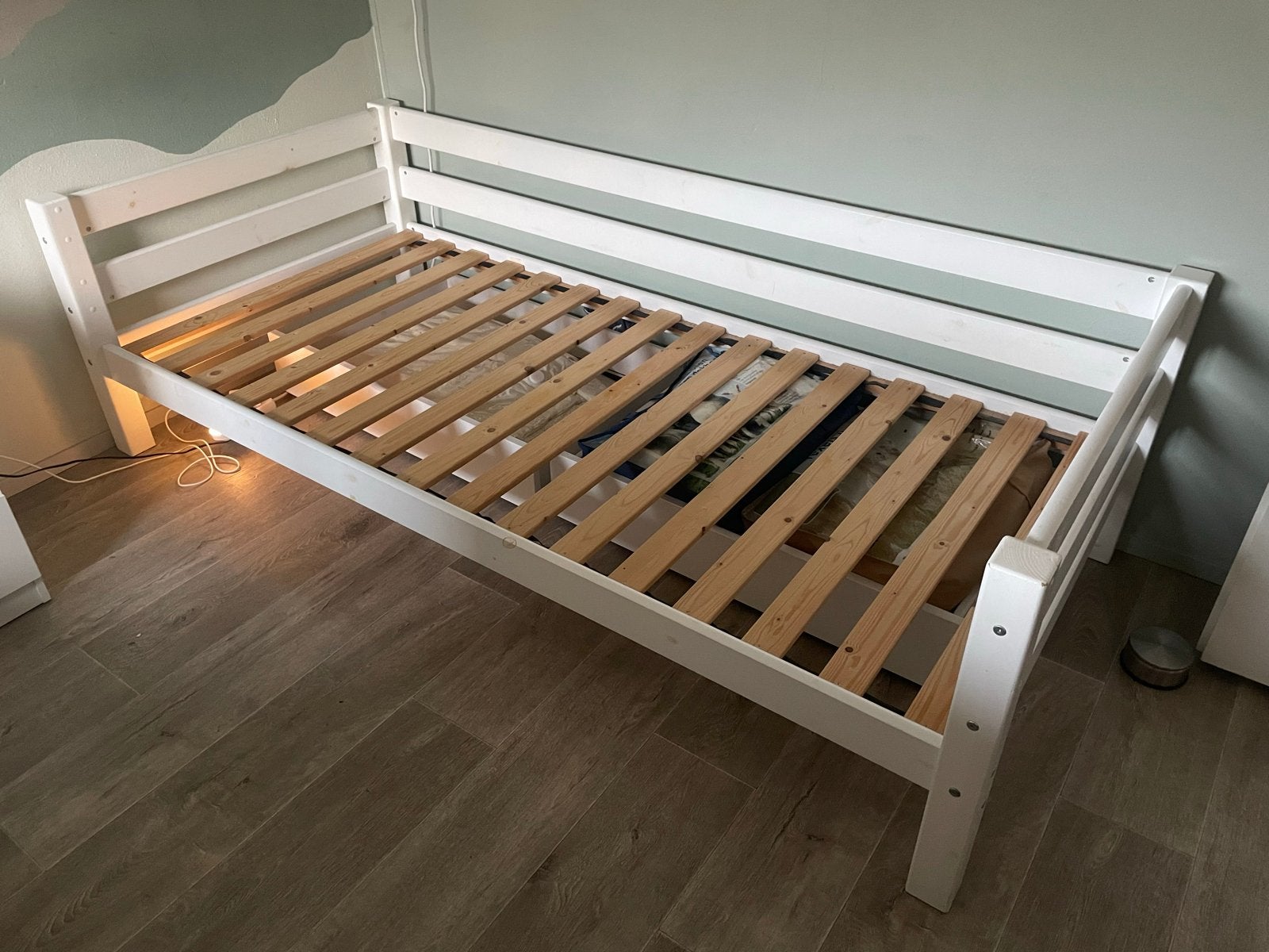 Eenpersoonsbed met lades - 90x200 cm, Ophalen, Gebruikt, 90 cm, Eenpersoons