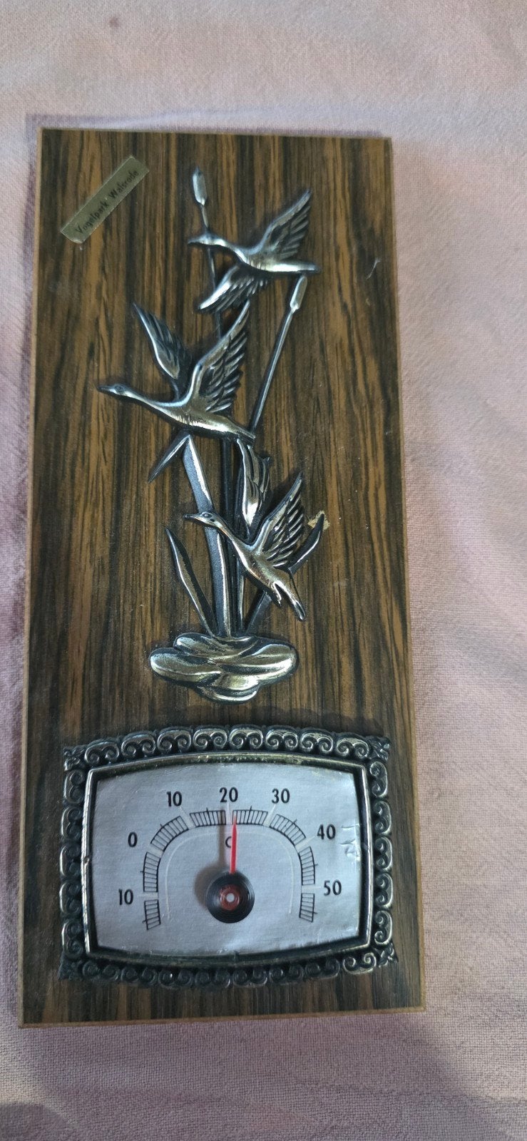 Vintage Vogelpark Walsrode Thermometer Wanddecoratie, Ophalen of Verzenden