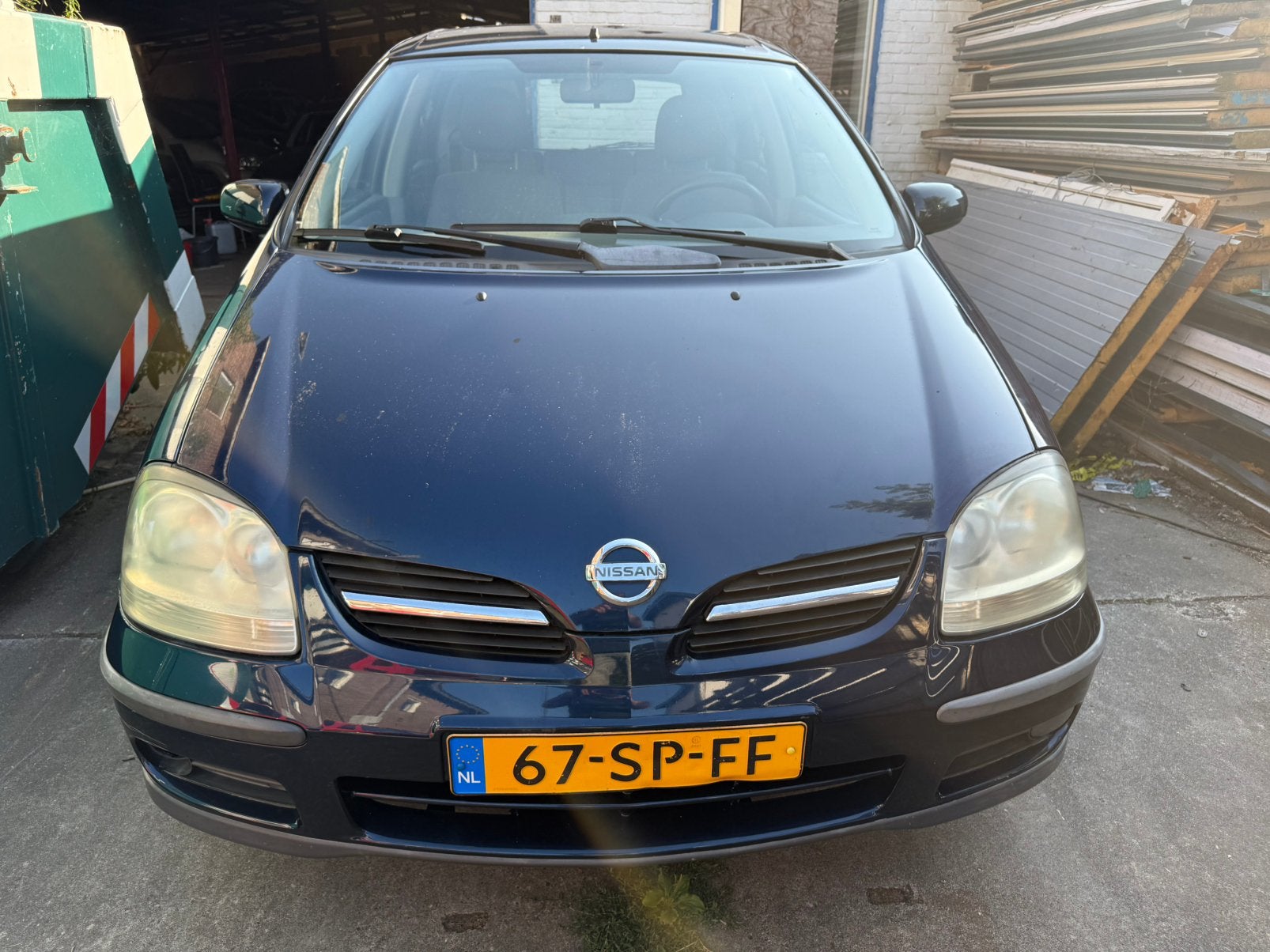 Nissan Almera Tino 1.8 2006 Blauw, 4 cilinders, Origineel Nederlands, Bedrijf, 115 pk