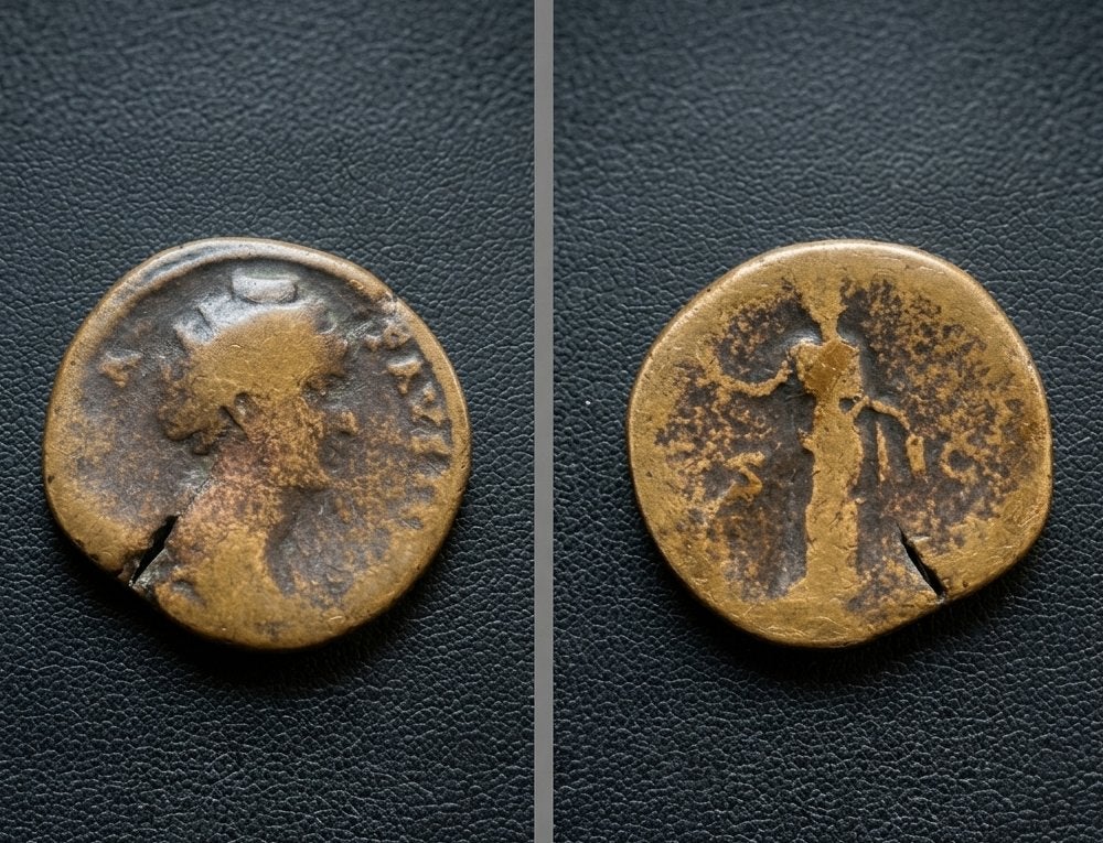 DIVA FAUSTINA ROMEINSE DUPONDIUS, Ophalen of Verzenden, Italië, Losse munt