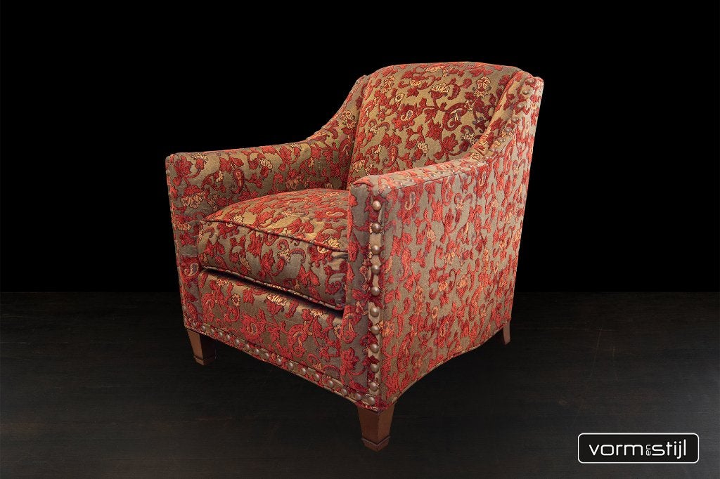 Bohemian Duresta style fauteuil, Ophalen, 75 tot 100 cm, Zo goed als nieuw, Stof