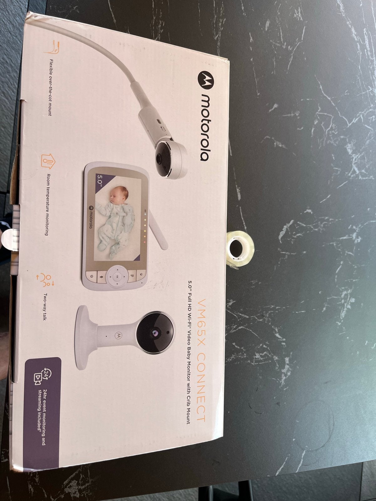 Motorola VM65X Connect Babyfoon met Camera en Wifi, Kinderen en Baby's, Babyfoons, Ophalen of Verzenden, Zo goed als nieuw, 250 meter of meer