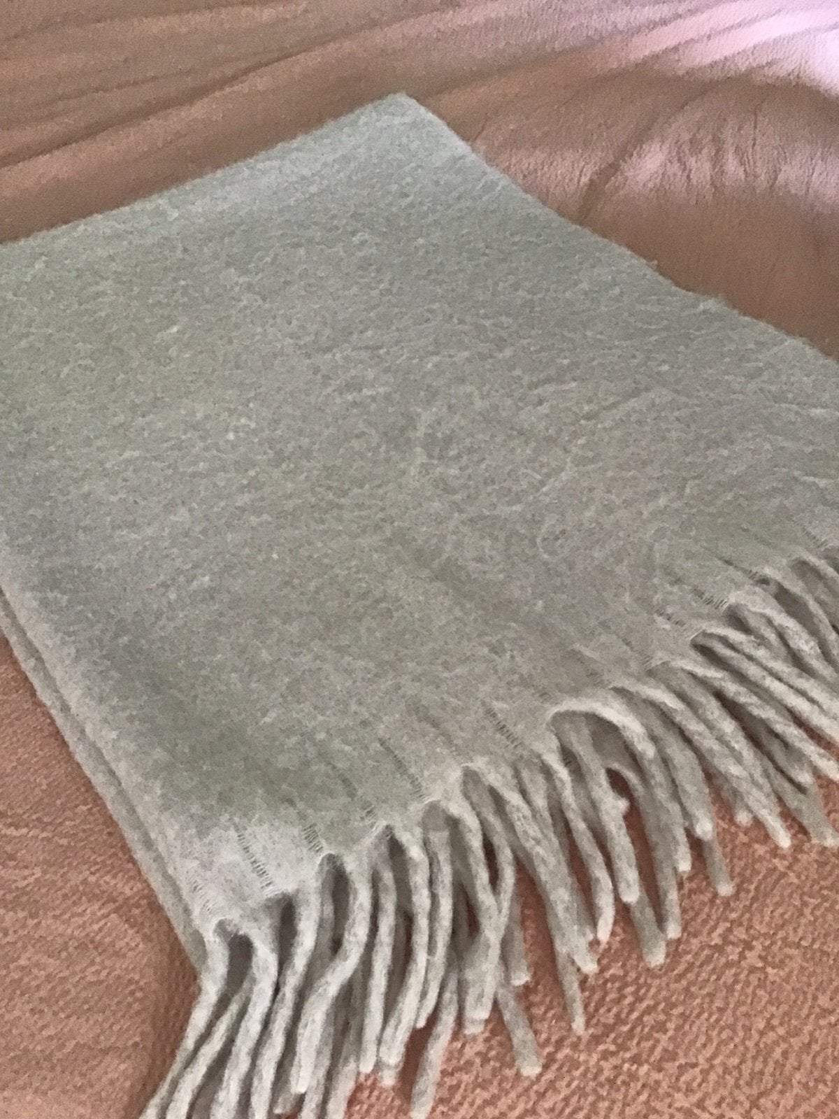 Casa Plaid - Lila- Wolmix - Zo goed als nieuw, Overige kleuren, Wol, Met franjes/kwastjes, Ophalen of Verzenden