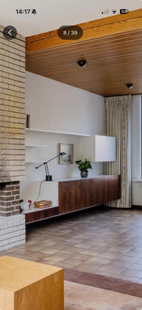 Vintage banz bord 50 jaar oud pallisanderhout, Antiek en Kunst, Ophalen of Verzenden