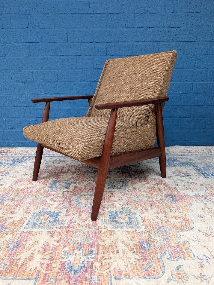 Midcentury fauteuil, jaren 60, Verzamelen, Retro, Ophalen, Huis en Inrichting