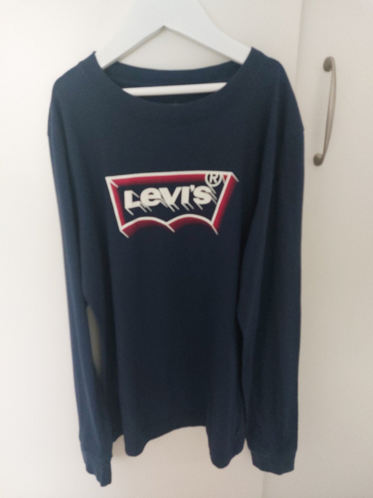 Longsleeve Levi's donkerblauw maat 164, Ophalen of Verzenden, Zo goed als nieuw, Shirt of Longsleeve, Levi's