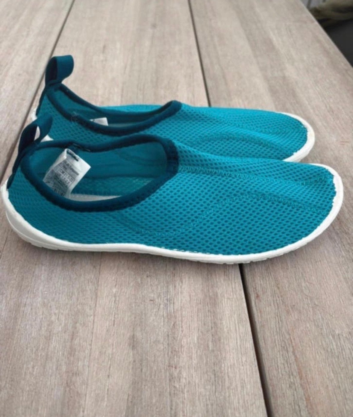 Decathlon Aquashoes SNK 100 JR Turquoise Waterschoenen, Ophalen, Zo goed als nieuw, Overige typen