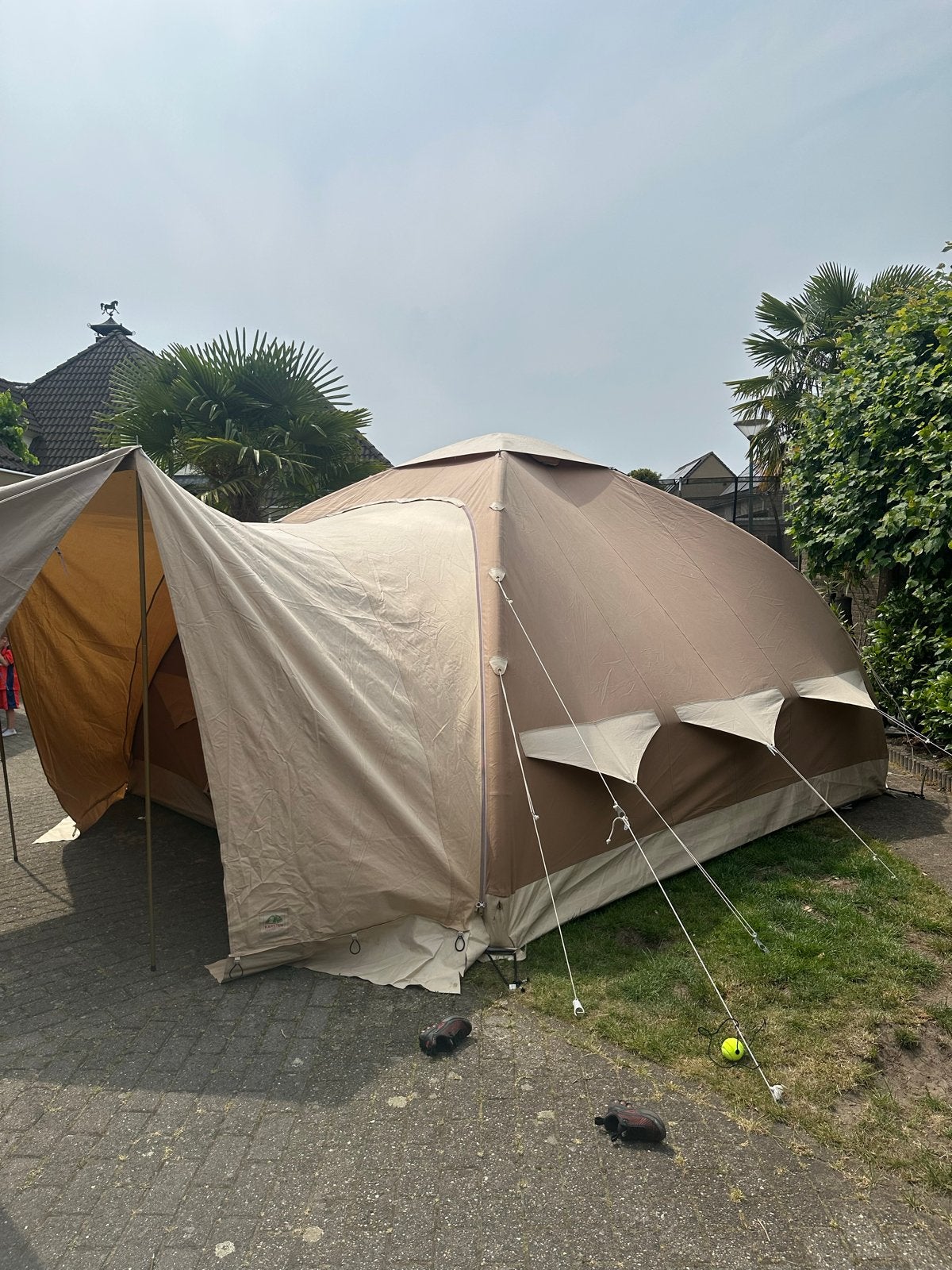 Karsten tent 380 met luifel, Ophalen, Gebruikt, Tot en met 6