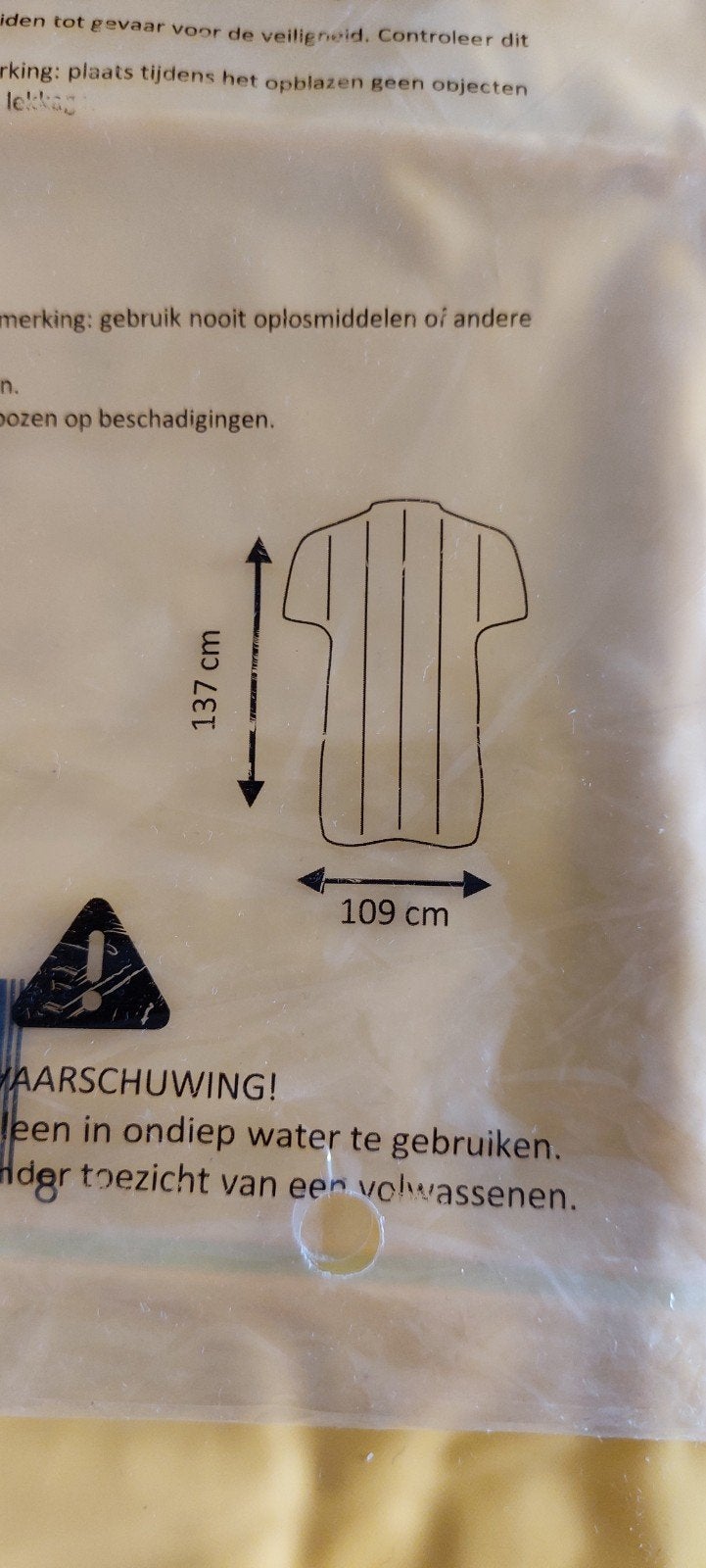 Opblaas jumbo luchtbed  nieuw!, Ophalen of Verzenden, Nieuw