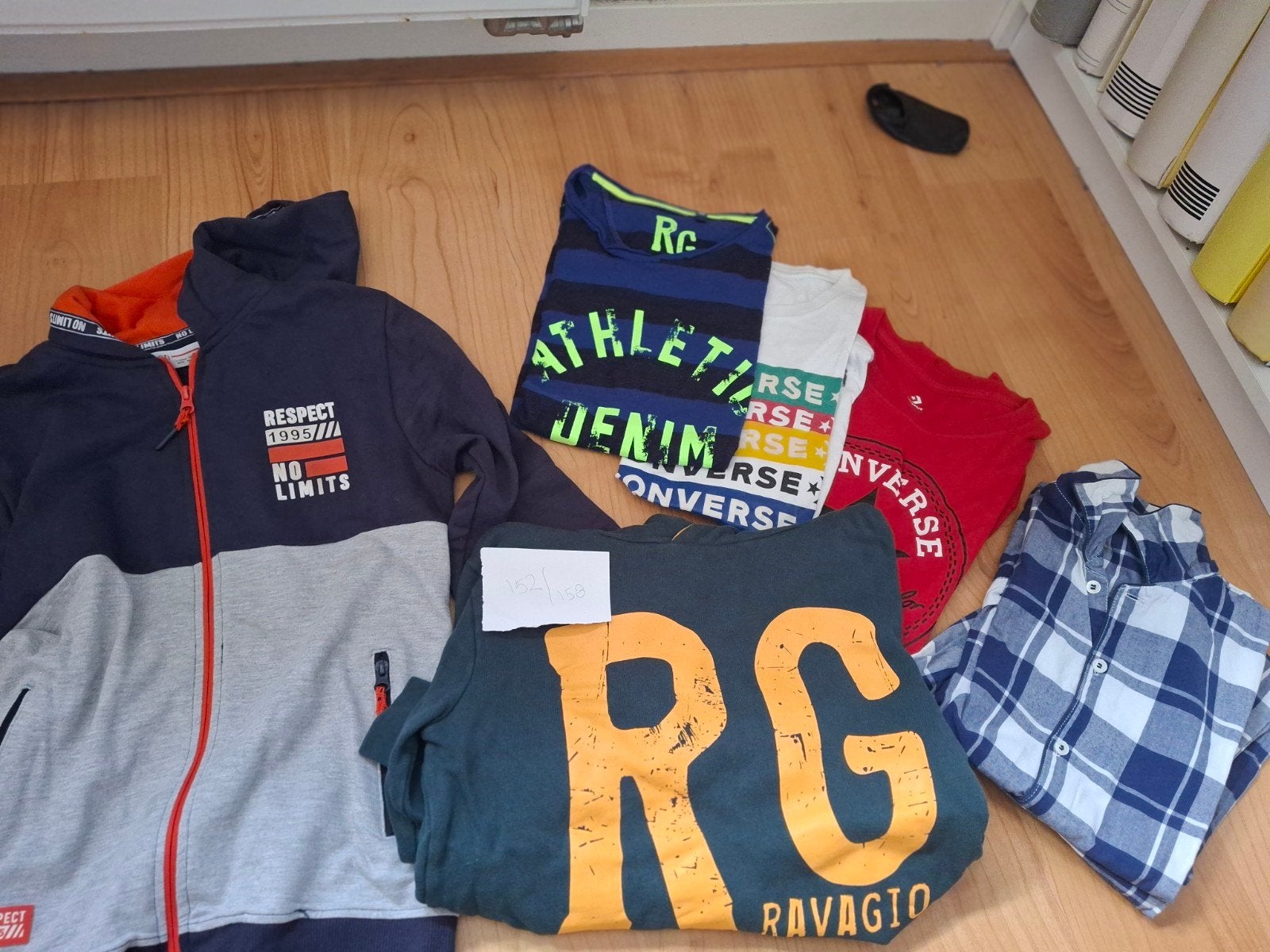 Pakket jongenskleding maat 152/158: sweater, pyjama, shirts, Ophalen of Verzenden, Zo goed als nieuw, Jongen
