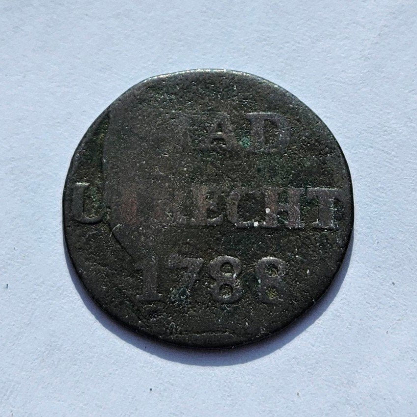 Duit Utrecht 1788, Postzegels en Munten, Munten | Nederland, Ophalen of Verzenden, Vóór koninkrijk, Overige waardes, Losse munt