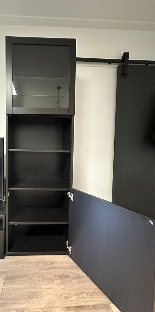 BESTÅ vitrine 60x42x193 cm, Huis en Inrichting, Kasten | Vitrinekasten, Ophalen, Met deur(en), 50 tot 100 cm, 150 tot 200 cm