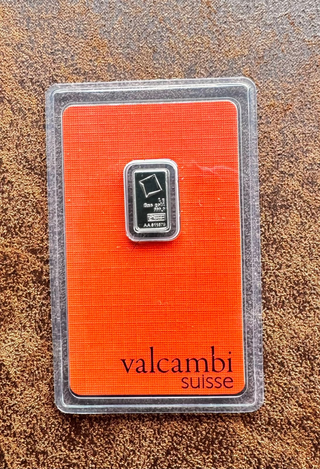Valcambi suisse 1 gram, Ophalen of Verzenden, Zilver