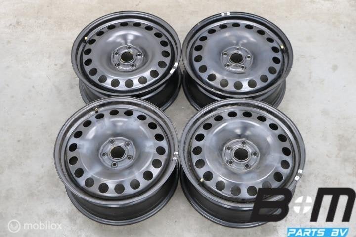 Org. 18 inch stalen velgen ID.3 / VW Golf / Caddy! 1EA601027, Gebruikt, Velg(en)
