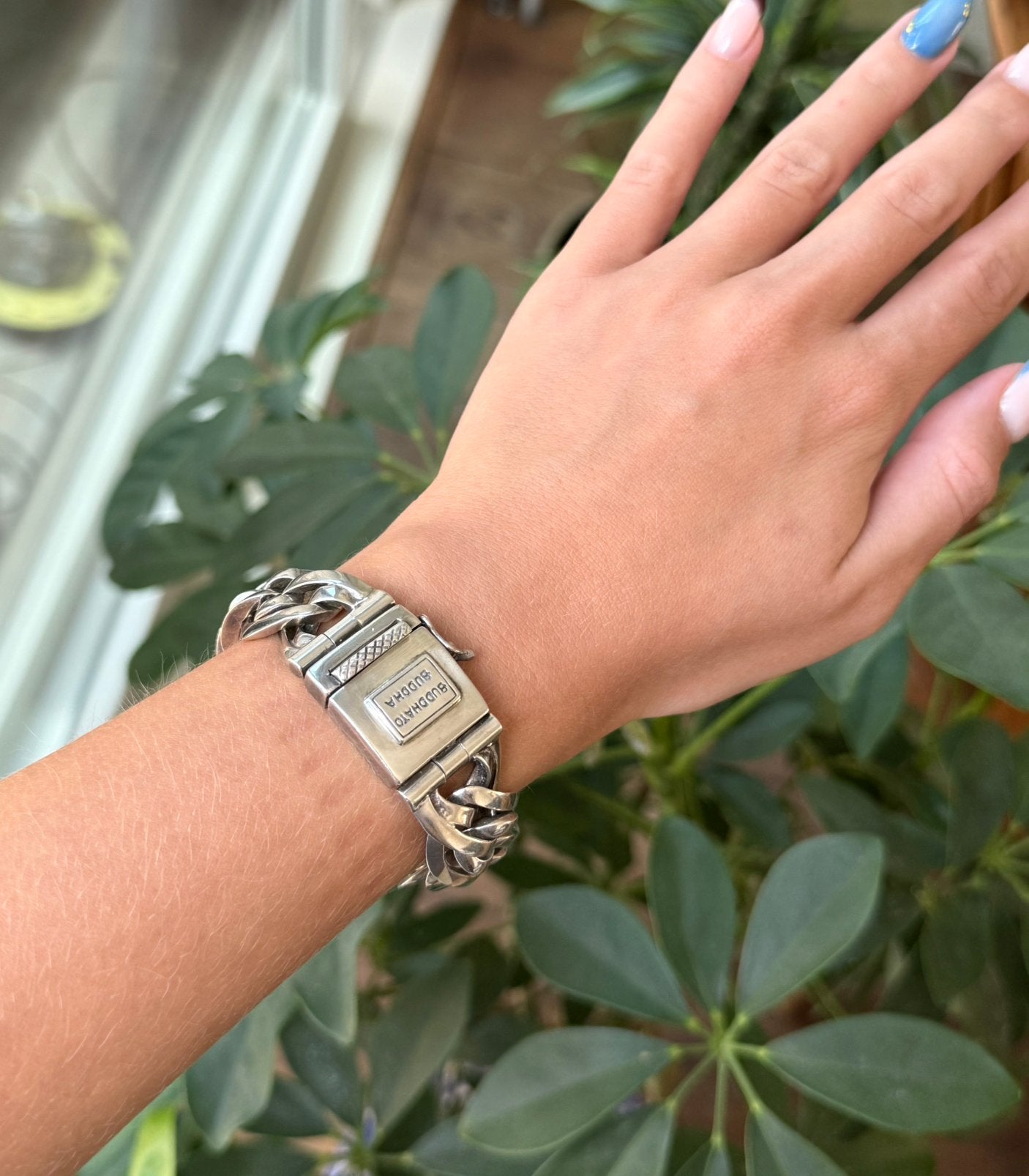 Buddha to Buddha Nathalie Armband 18,5 cm maat D 925 Zilver, Ophalen of Verzenden, Gebruikt, Zilver, Zilver