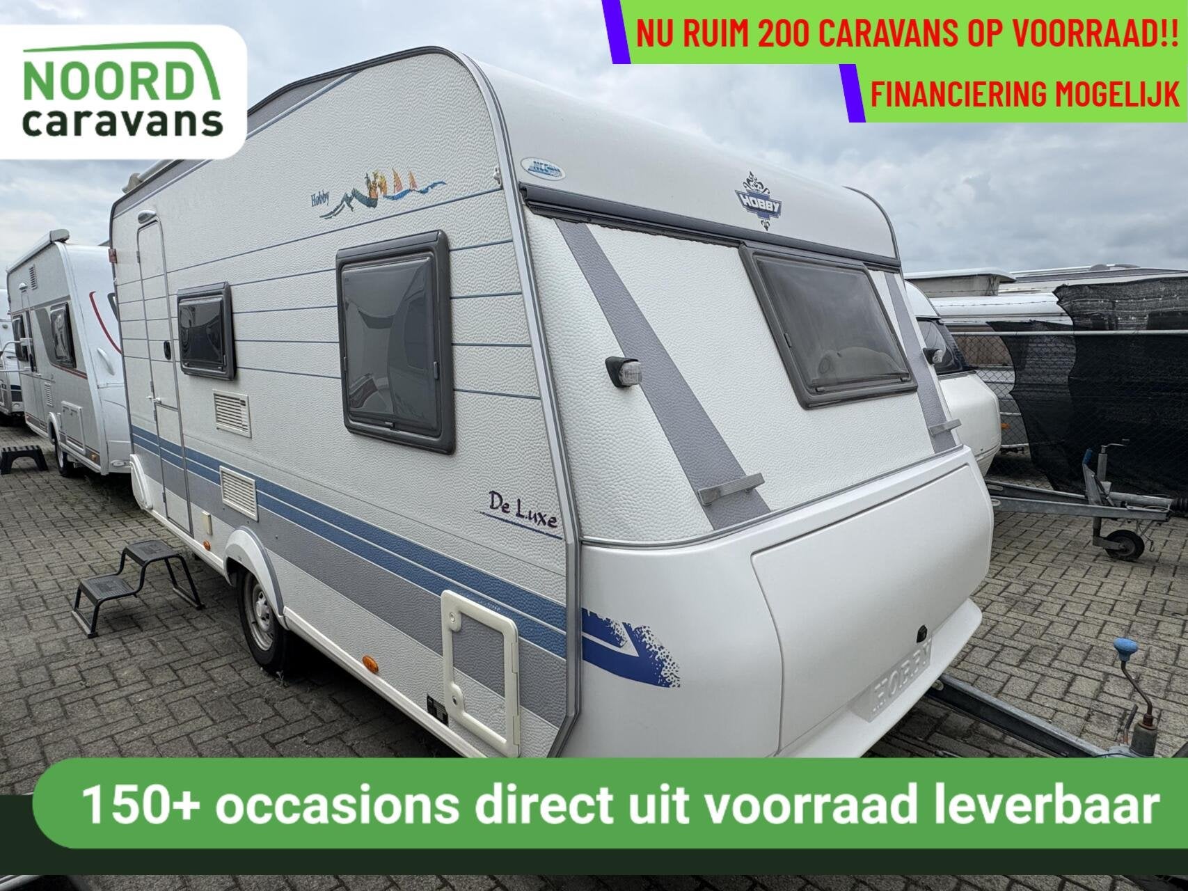 Hobby 440 DE LUXE, FRANSBED, TREINZIT, FIETSENDRAGER, Caravans en Kamperen, Caravans, Hobby, Bedrijf, 6 tot 7 meter, Douche