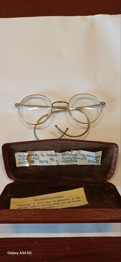 Vintage Bril met Etui, Antiek en Kunst, Ophalen of Verzenden