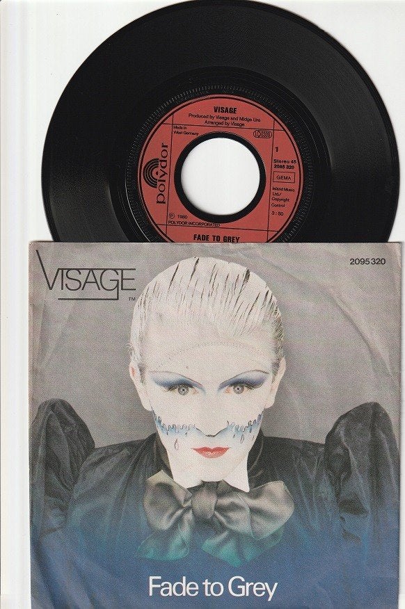 VISAGE     -     FADE TO GREY     ///     THE STEPS    [7''], 7 inch, Zo goed als nieuw, Pop, Overige typen