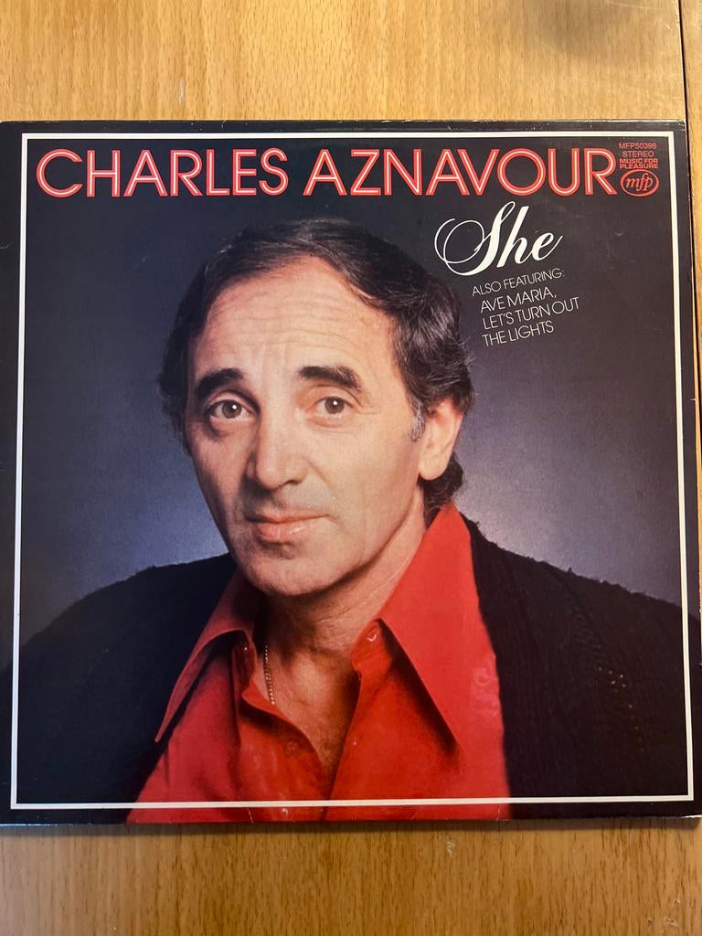 Charles Aznavour - She (LP, 1979), Ophalen of Verzenden, Zo goed als nieuw