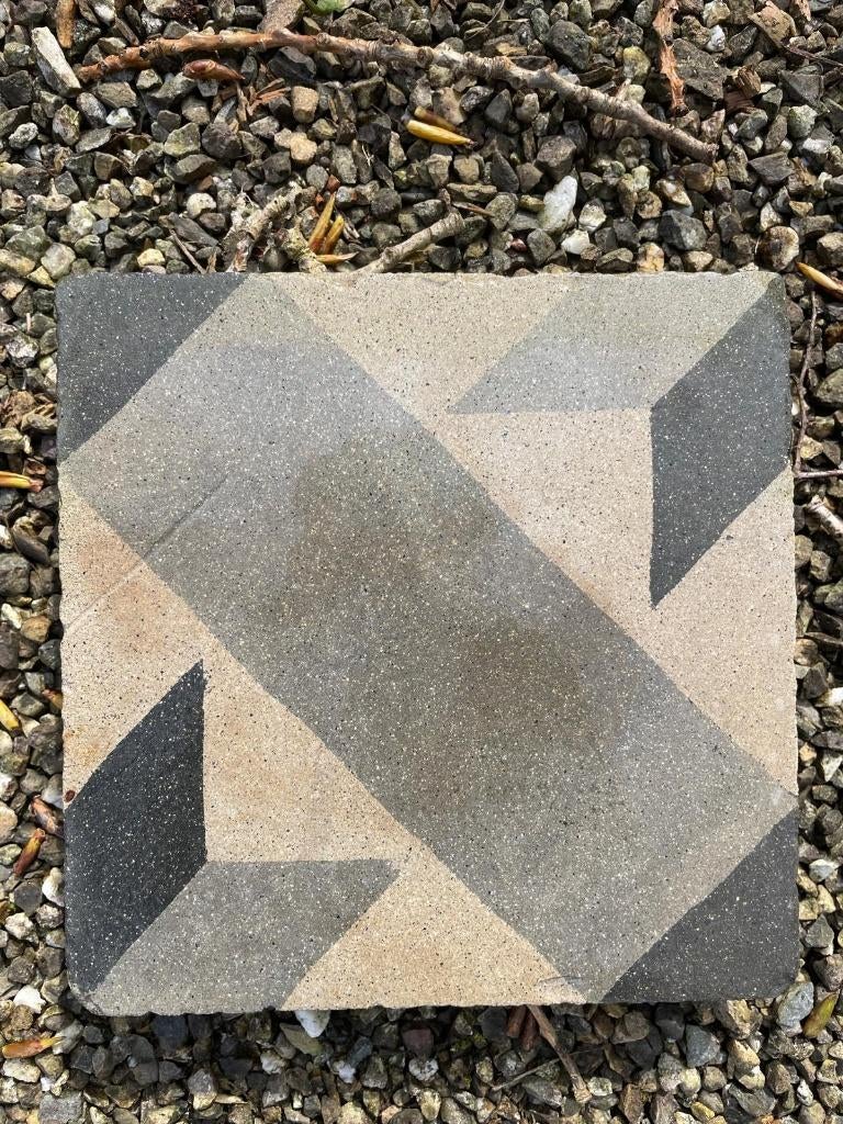 Zeer unieke, antieke (1880-1930) tegels met 3D Escher motief, Ophalen, Overige materialen, Gebruikt, Overige typen