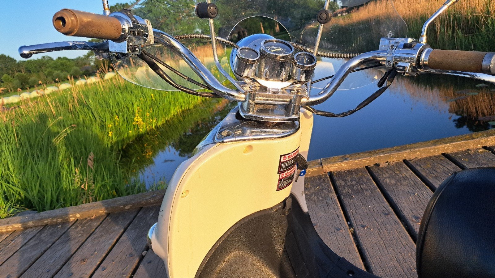 Grande retro met 7950 km op de teller, Fietsen en Brommers, Snorfietsen en Snorscooters, Gebruikt, Benzine, Ophalen, Overige merken