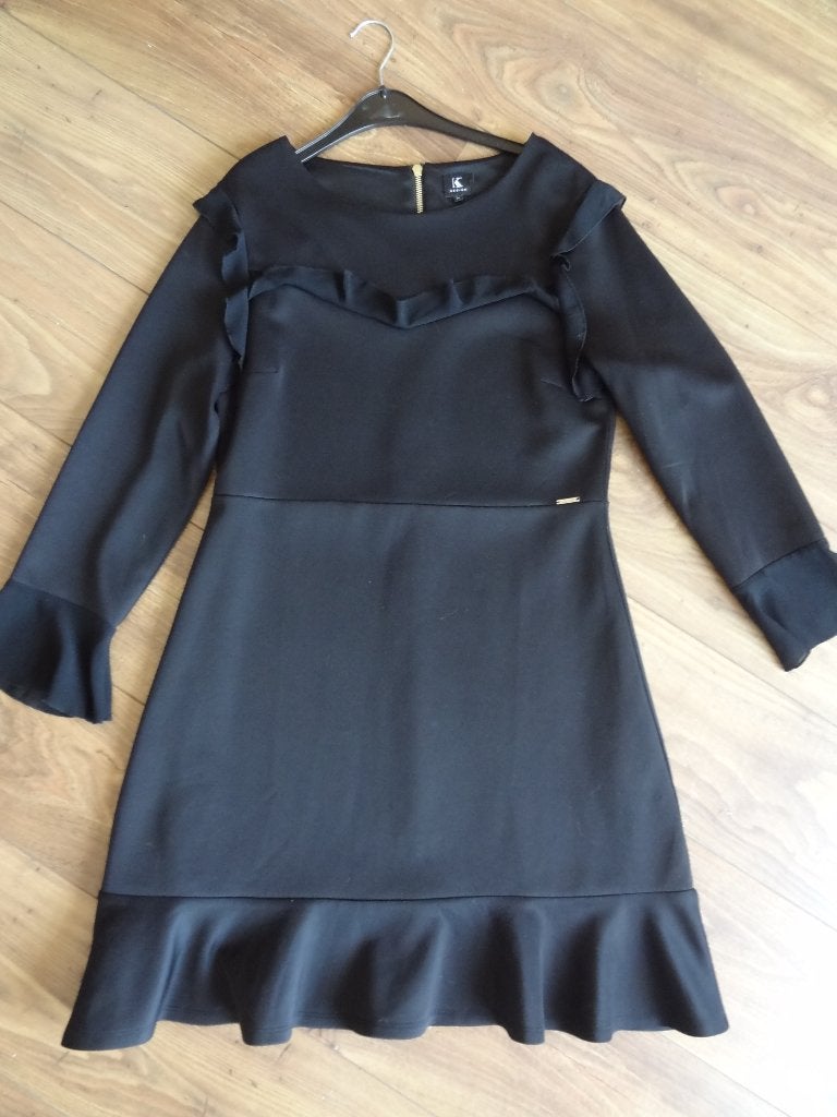K-Design jurk, Kleding | Dames, Maat 38/40 (M), K-design, Zwart, Ophalen of Verzenden