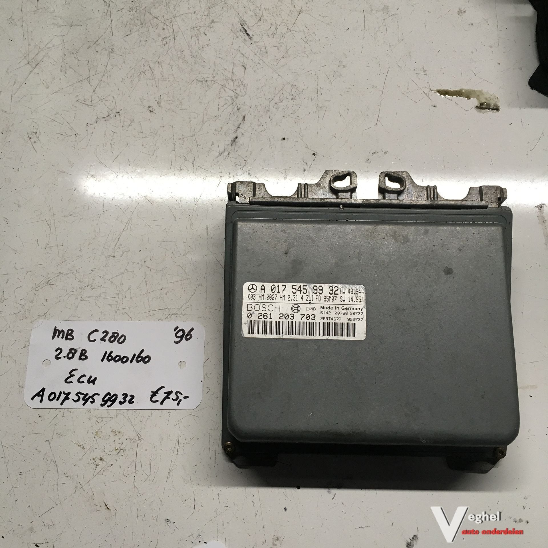 Mercedes C280   2.8 Benzine  1996   1600160  ECU A 017 545 9