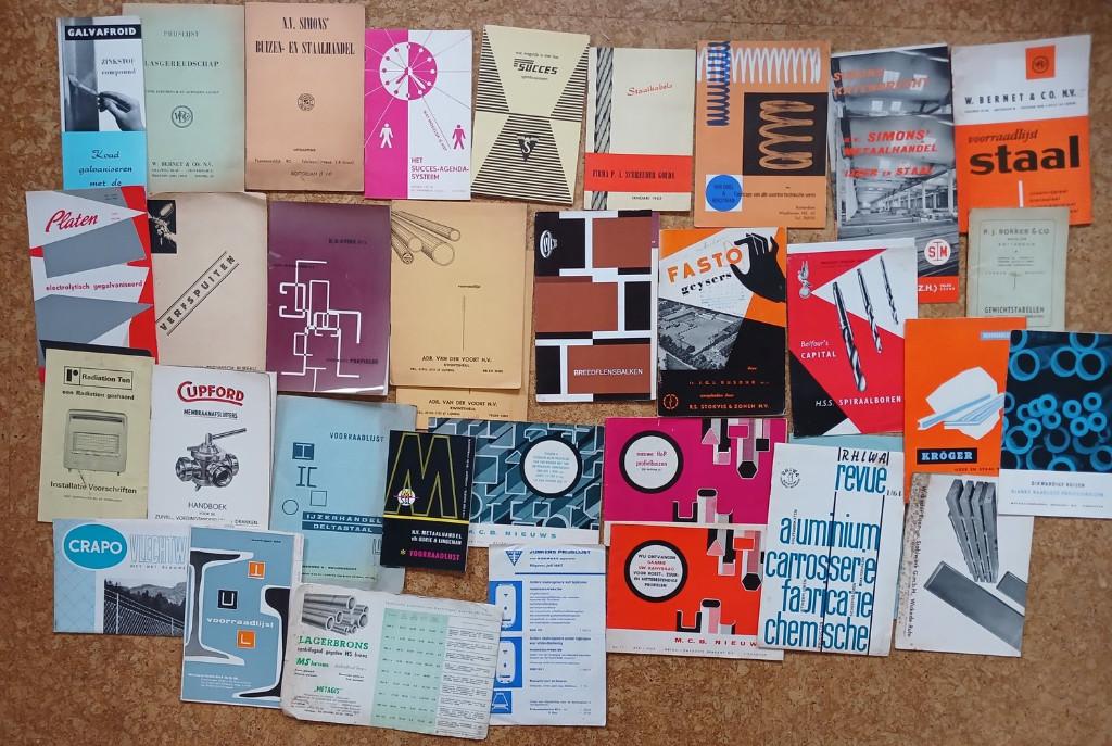 Partij oude en zeer oude folders brochres, Verzenden, Gelezen, Folder