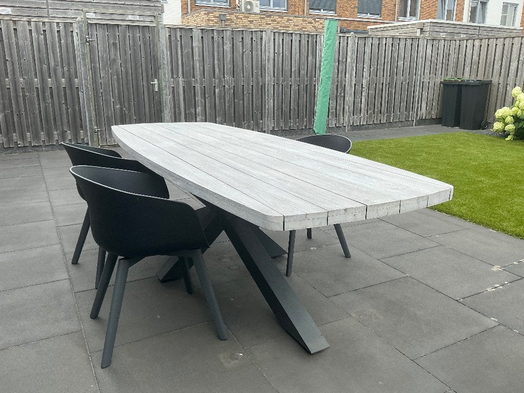 Dining set, Ophalen, 6 zitplaatsen, Teakhout, Zo goed als nieuw