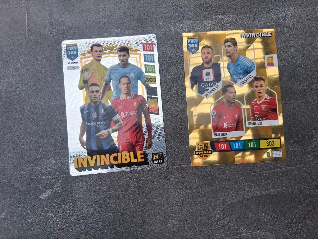 Verschillende invincible kaarten Panini 365 adrenalyn, Ophalen of Verzenden, Zo goed als nieuw, Buitenlandse clubs, Poster, Plaatje of Sticker