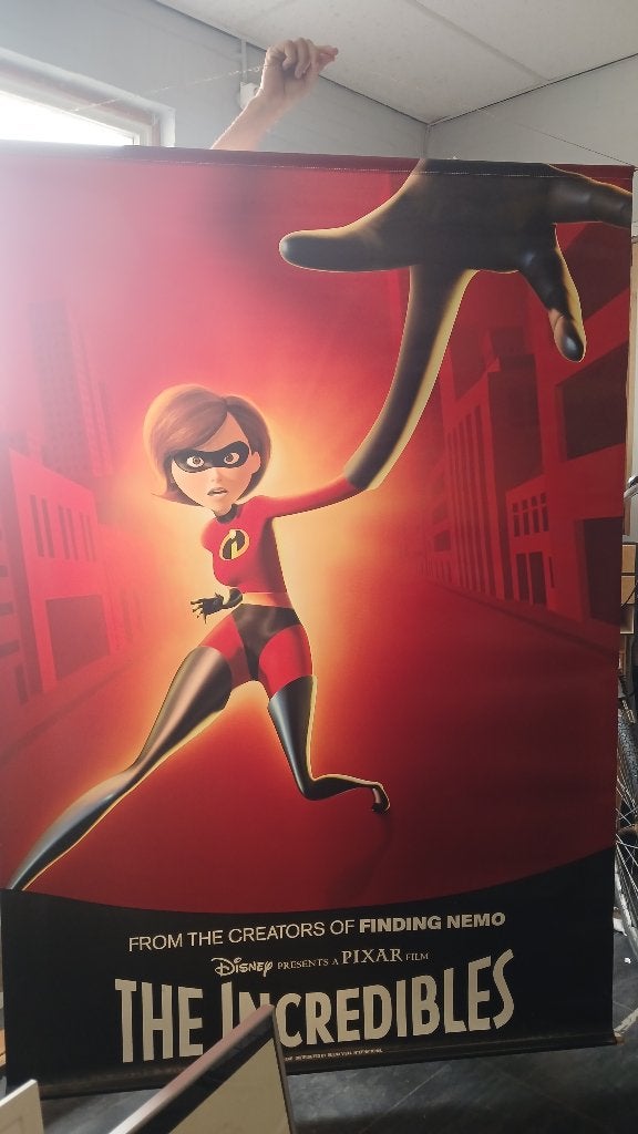 Canvas bioscoopposter Incredibles Disney, Ophalen, Overige figuren, Zo goed als nieuw, Plaatje of Poster