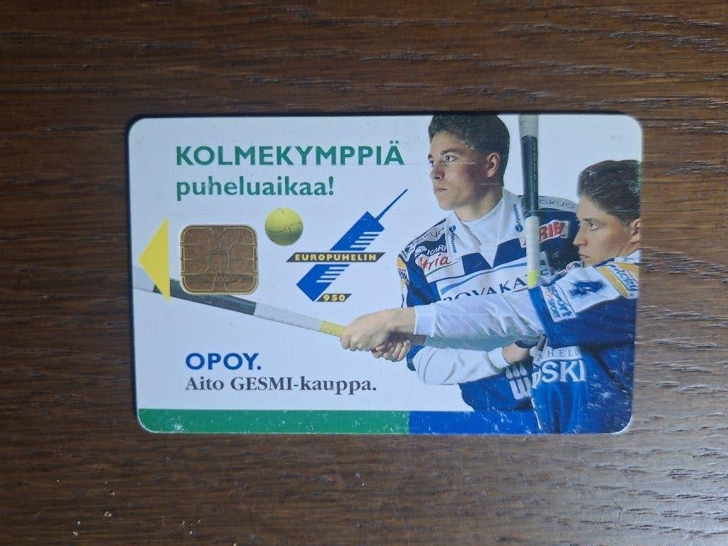 interessante lage oplage telefoonkaart uit Finland, Verzenden
