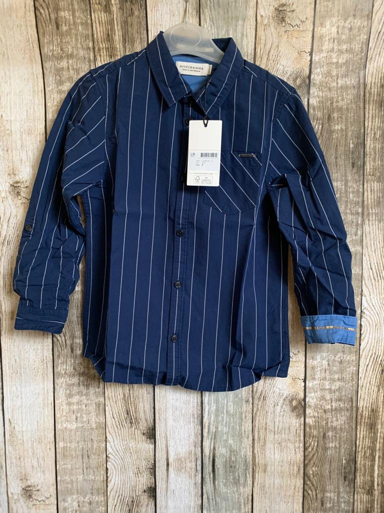 Scotch & Soda super mooi nieuw overhemd (Maat 6/116), Verzenden, Nieuw, Jongen, Overhemd of Blouse