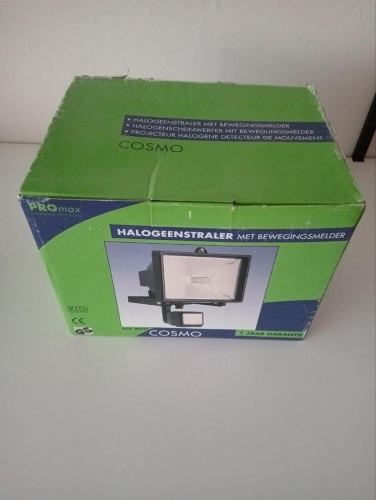 Halogeenstraler met bewegingsmelder, Ophalen, Nieuw