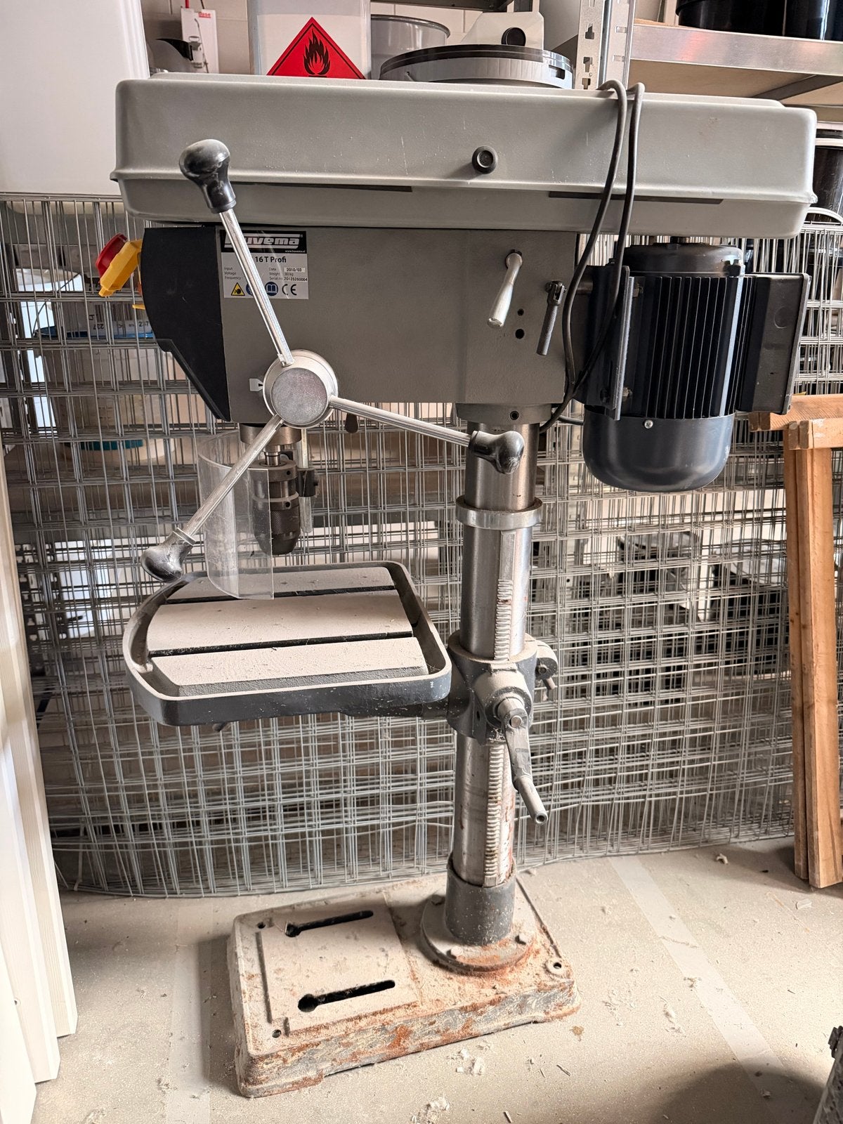Huvema HU 16 T Profi Kolomboormachine, Ophalen of Verzenden, Gebruikt, 600 watt of meer, Kolomboormachine