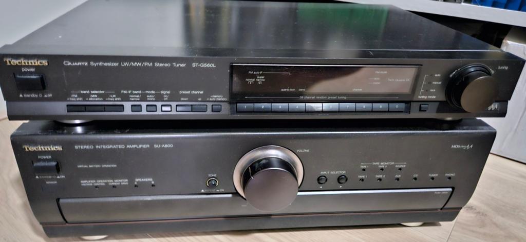 Technics ST-G560L Tuner & SU-A800 Versterker Set, Overige merken, Gebruikt, Ophalen of Verzenden, 120 watt of meer