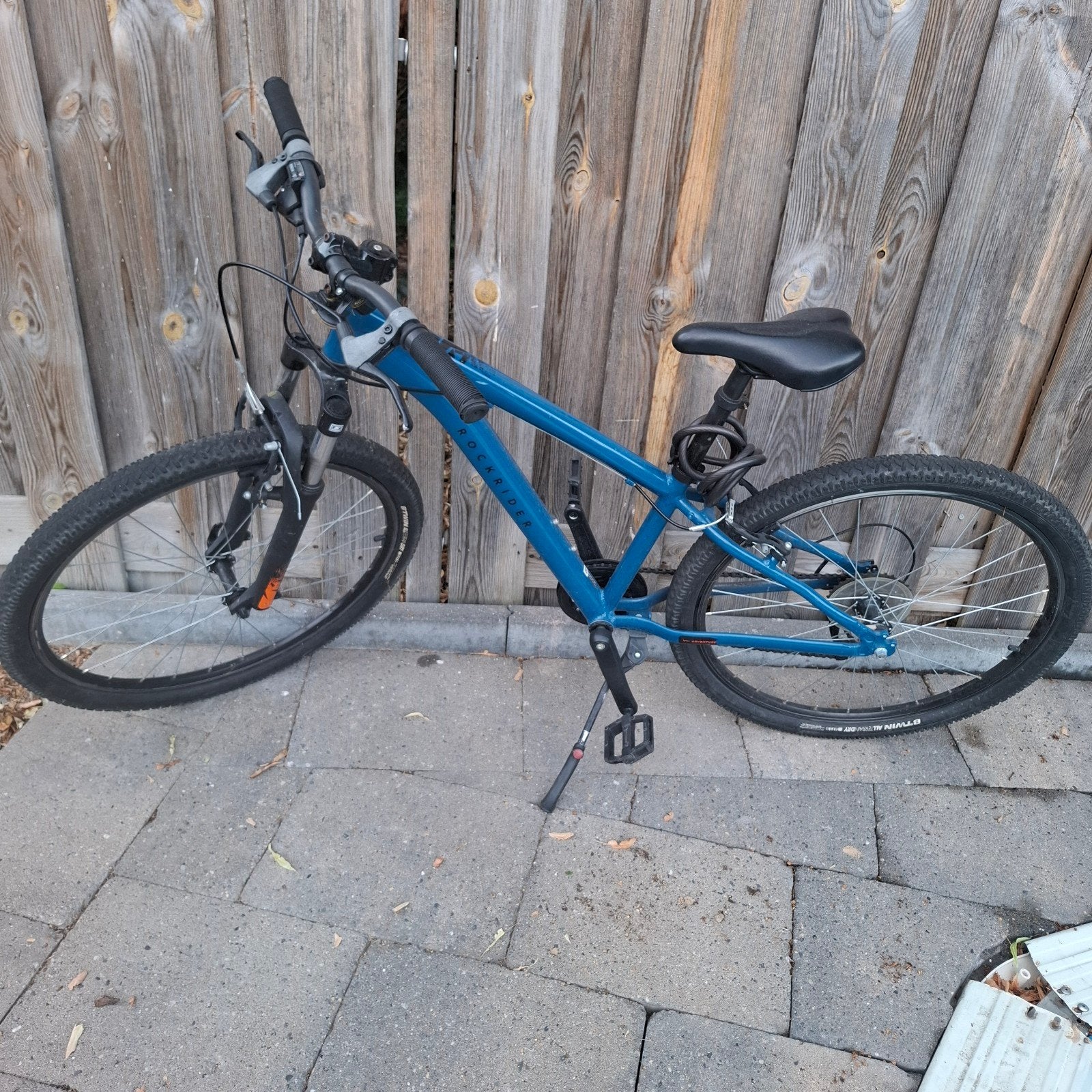 Blauwe mountainbike - Rockrider, 57 cm of meer, Ophalen, Gebruikt, Overige merken