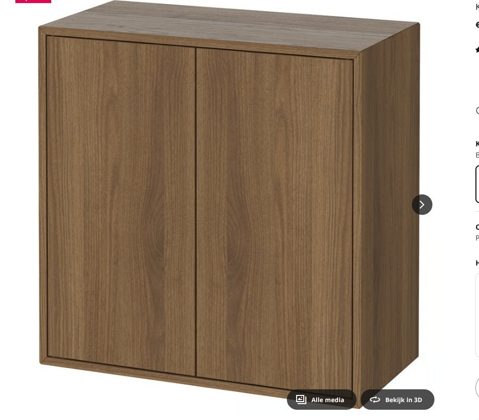 Ikea Eket met 2 deuren, Ophalen, Zo goed als nieuw