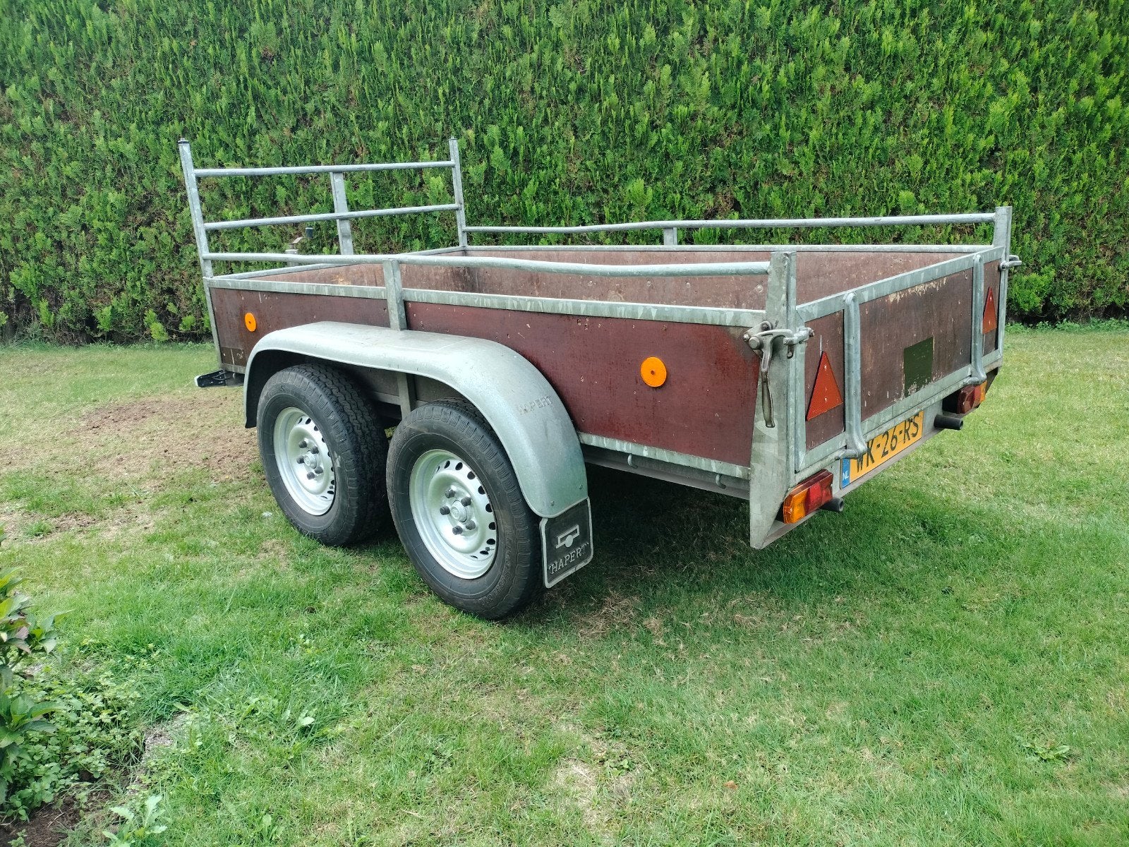 tandemaster hapert met kenteken 1.30x2,50m, Ophalen, Gebruikt