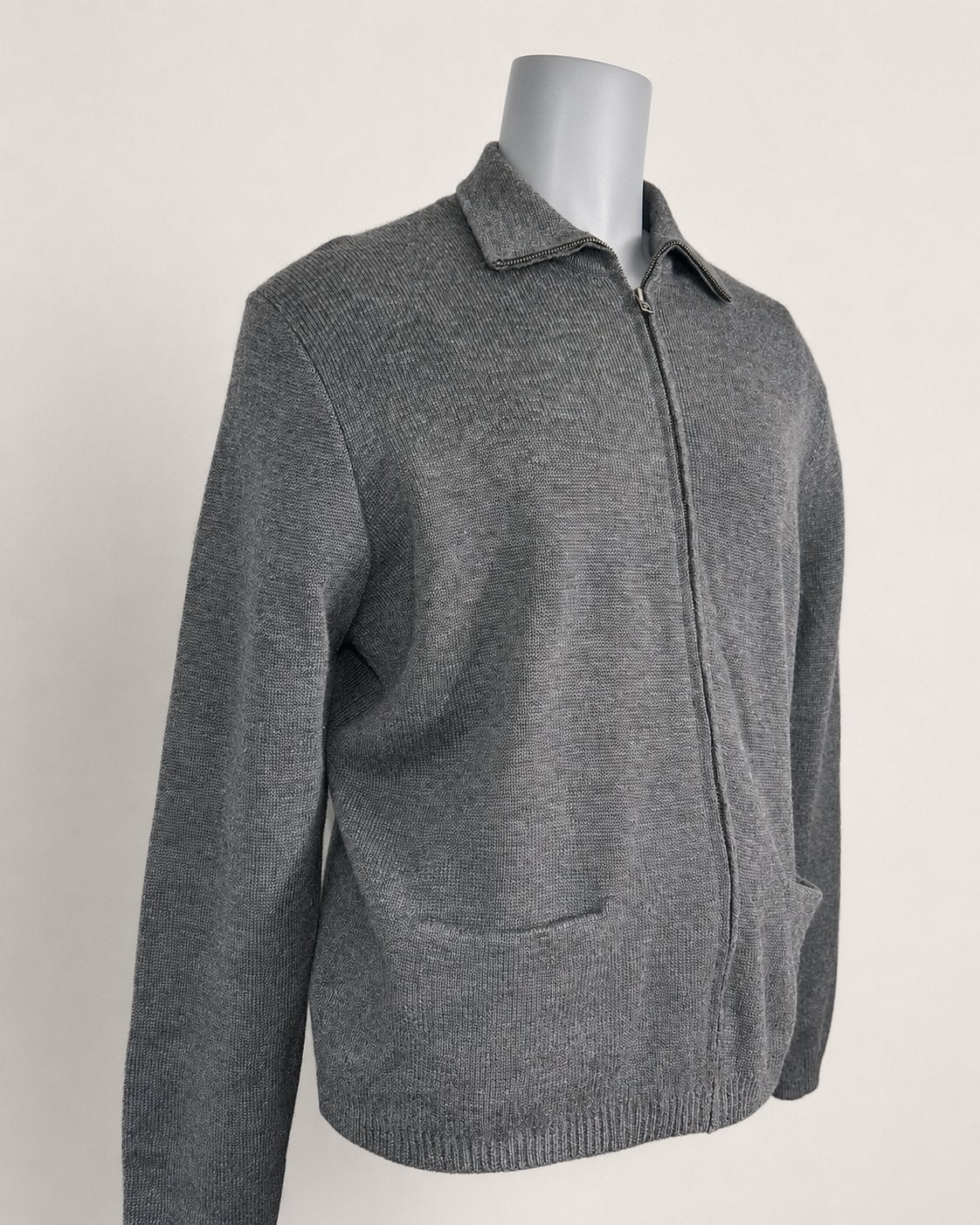 Polo Ralph Lauren wollen vest / trui grijs maat XL 100% wol, Ophalen of Verzenden, Zo goed als nieuw, Maat 56/58 (XL), Grijs