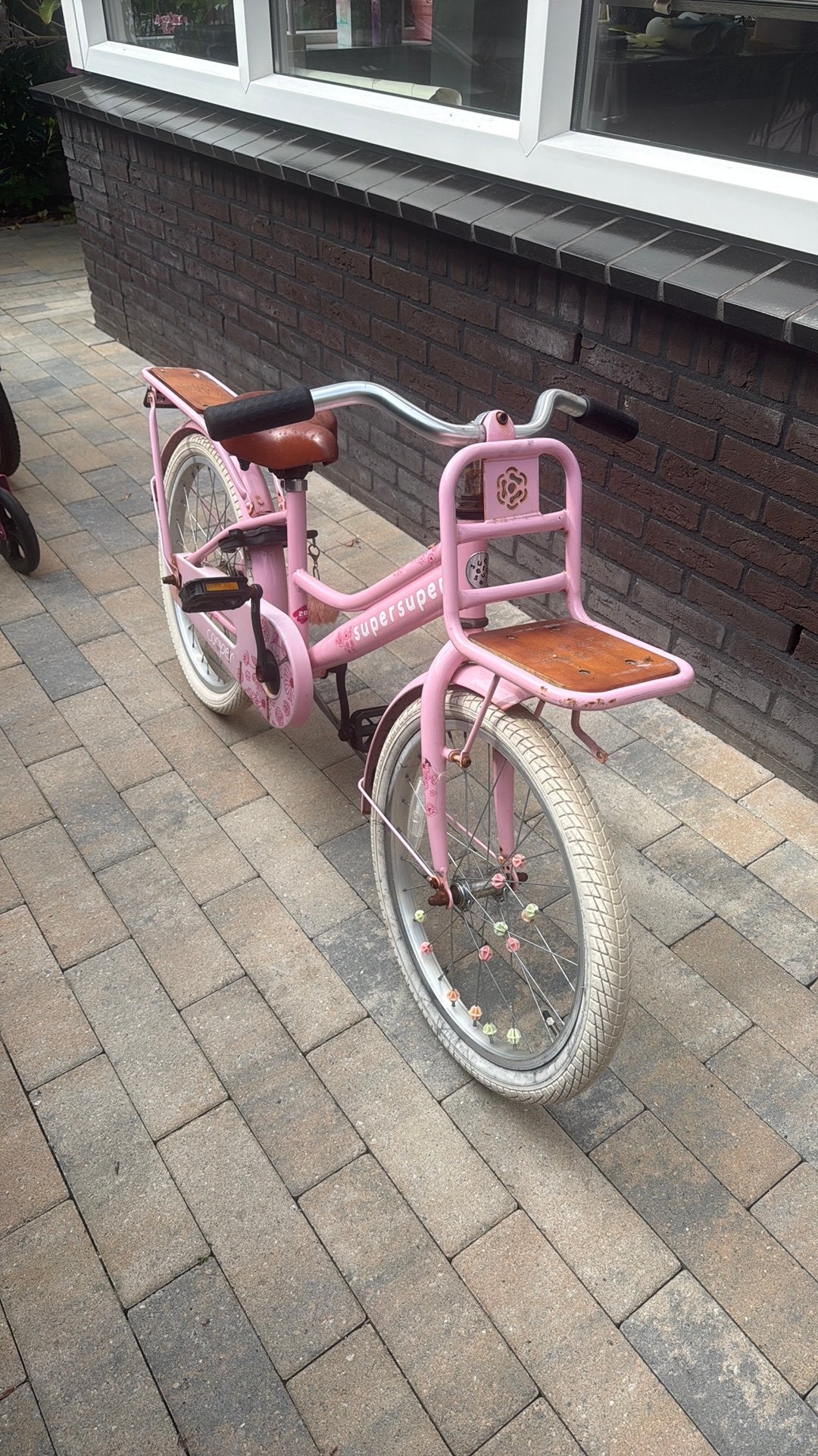 Meisjesfiets 20 inch, Ophalen, Gebruikt, Terugtraprem, 20 inch